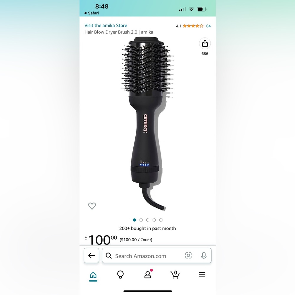 Amika Blow Dryer Brush 2.0
